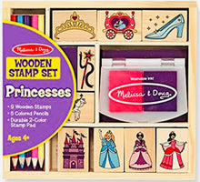 Load image into Gallery viewer, Princess Wooden Stamp Set