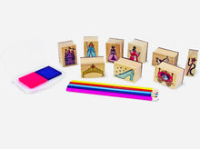 Load image into Gallery viewer, Princess Wooden Stamp Set