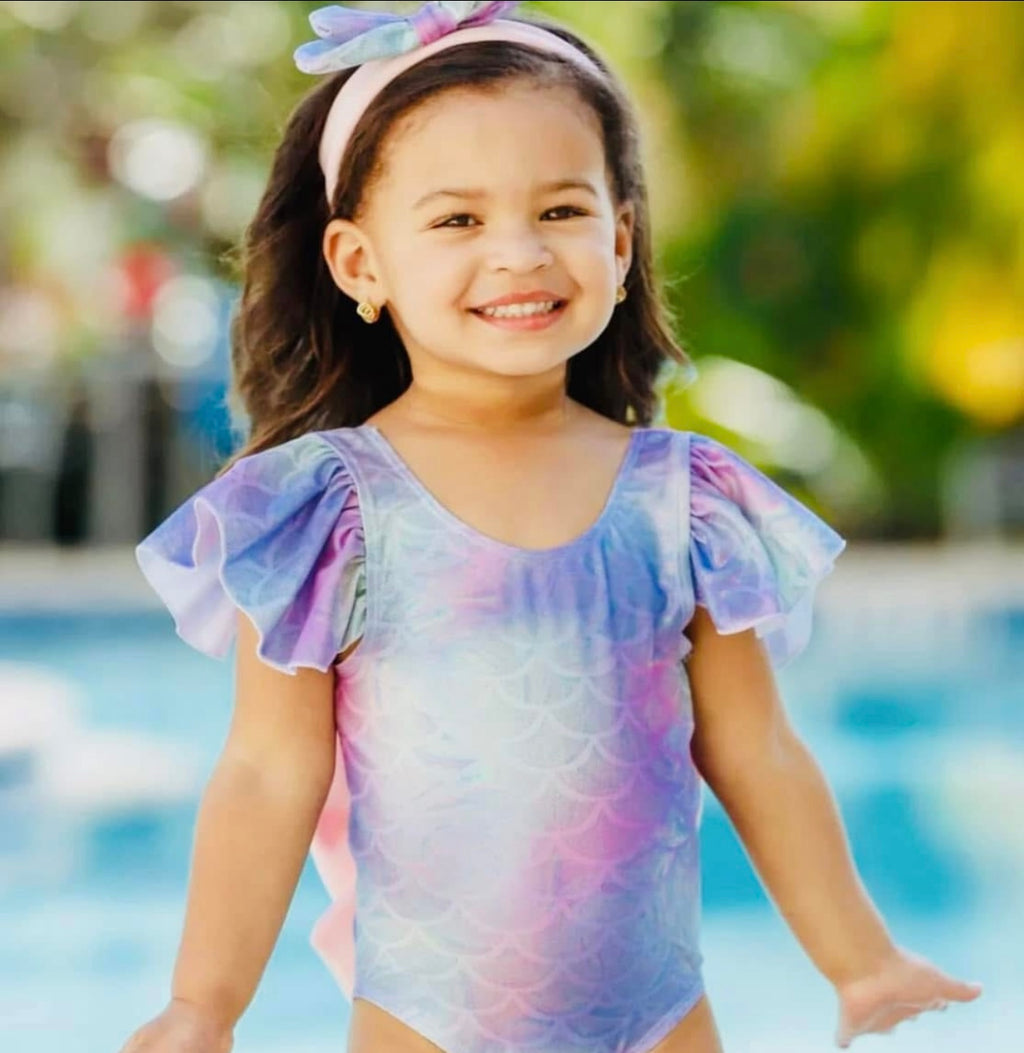 Met-Mazing One Piece Swimsuit Rainbow Dress