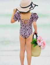 Load image into Gallery viewer, Leopard Rose One Piece Swimsuit
