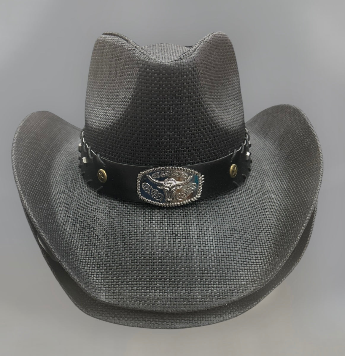 Men Knitted Black Cowboy Hat