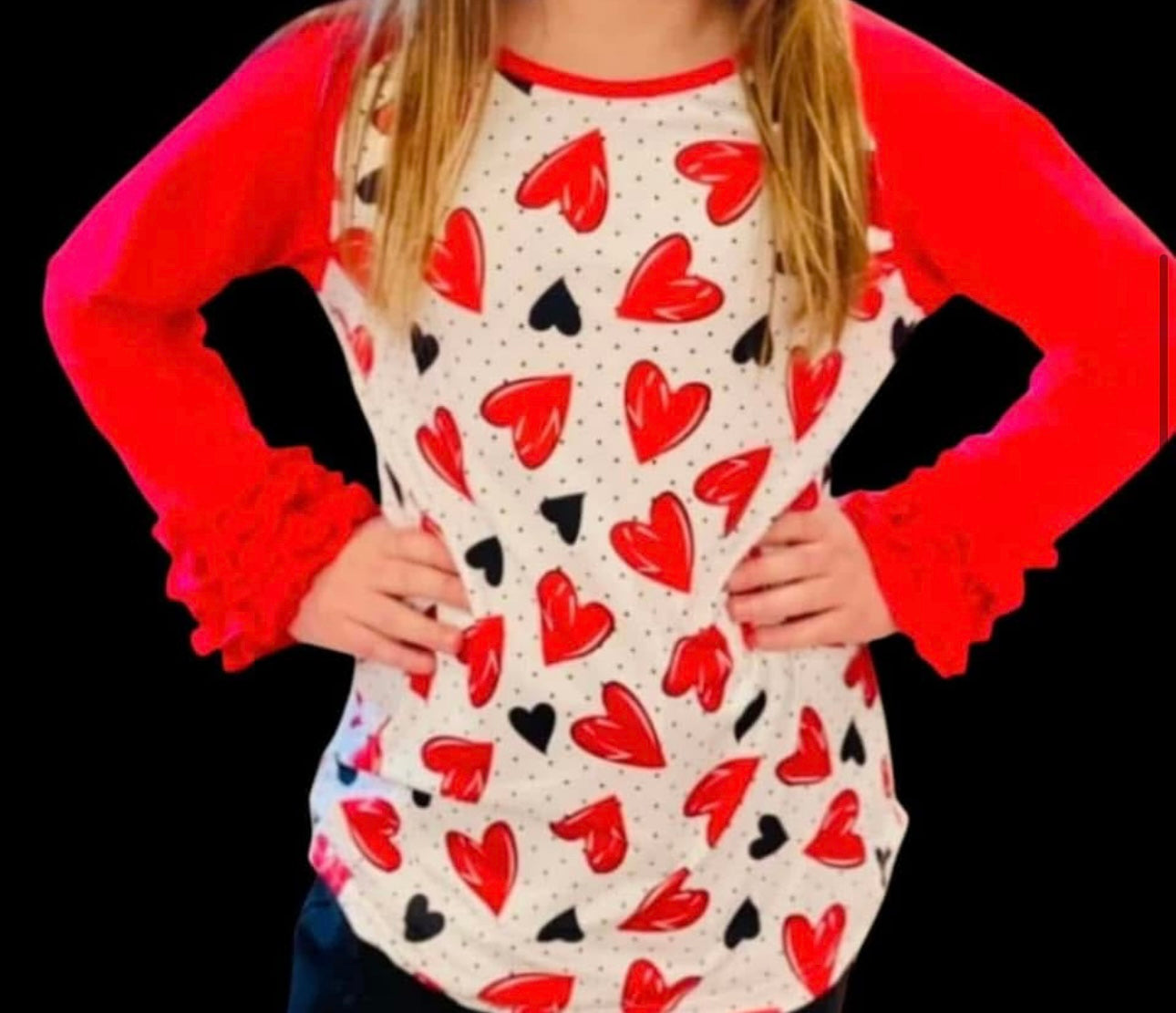 Drawn Heart Raglan