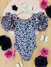 Load image into Gallery viewer, Leopard Rose One Piece Swimsuit
