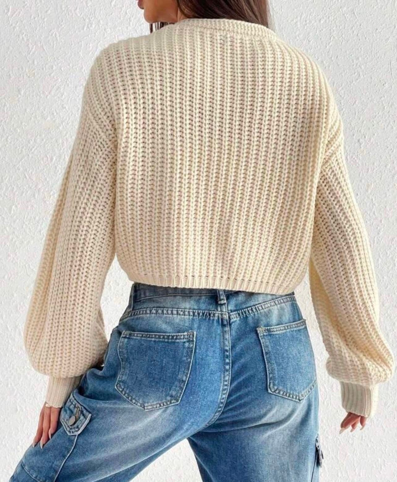 Knitted Heart Cardigan