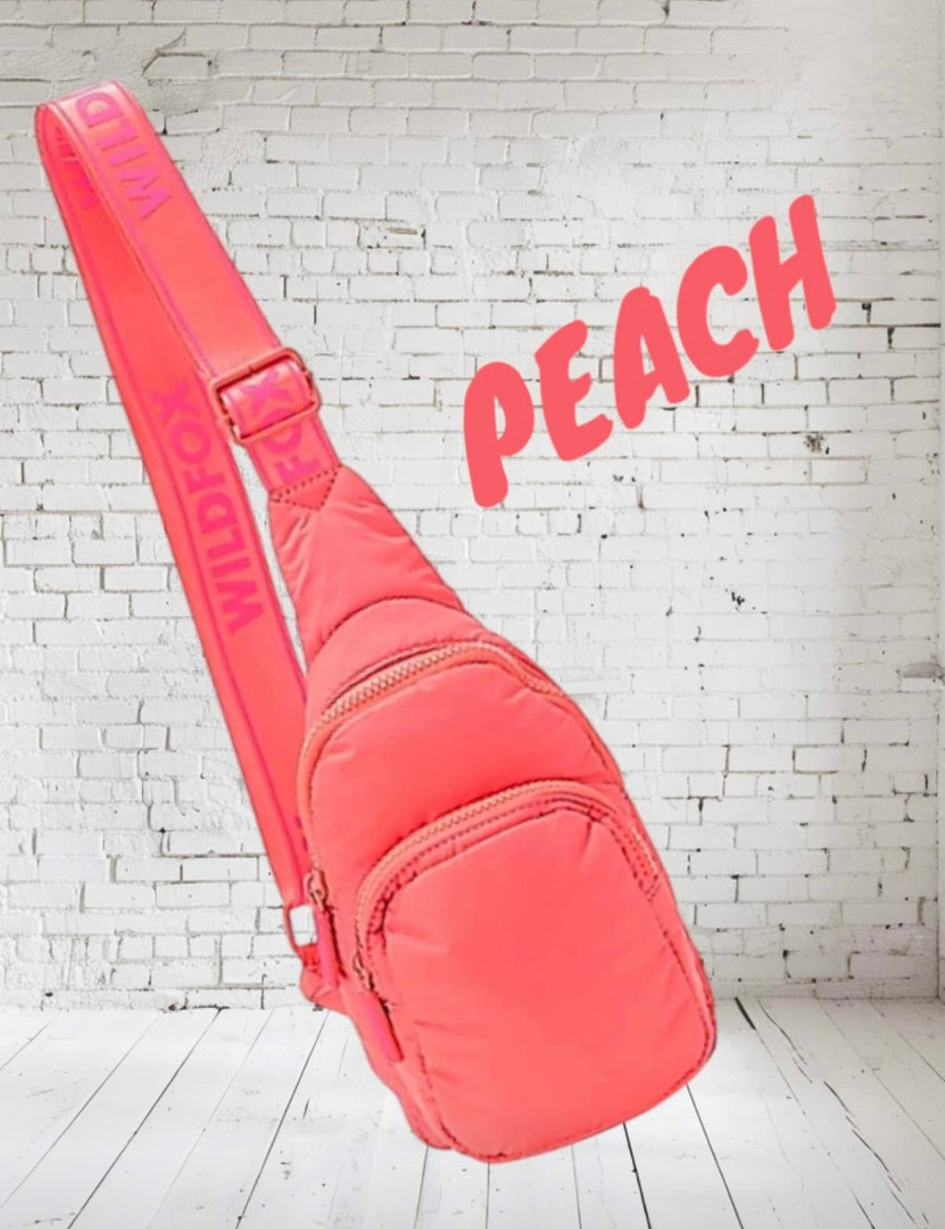 Wildfox Crossbody Double Pocket Sling Bag