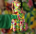 Floral Tropical Midi Skirt Set
