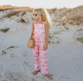 Floral Button Ruffle Pocket Jumpsuit