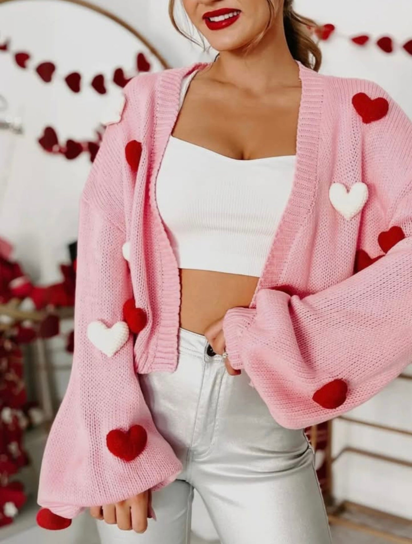Heart Balloon Cardigan