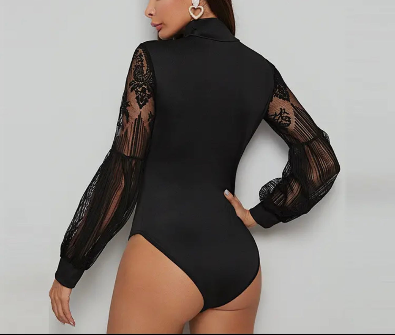 Women V Neck Bodysuit Jumpsuit