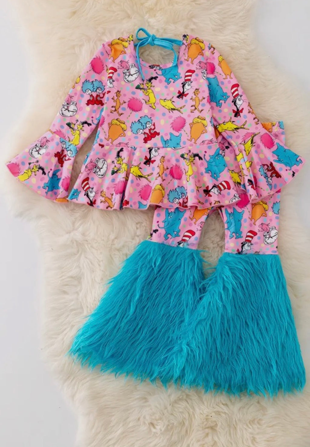 Dr. Seuss Top & Bottom Fur Bell Set