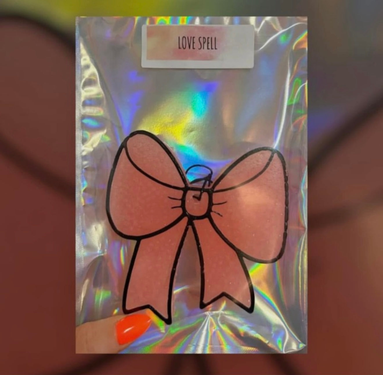 Light Pink Bow Car Freshie
