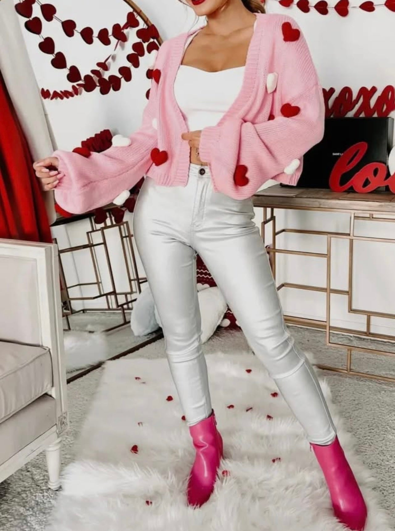 Heart Balloon Cardigan