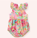 Girls Tropical Romper