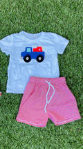 Firework Tractor Drawstring Set