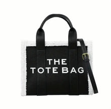 Load image into Gallery viewer, Fur Black Tote Bag
