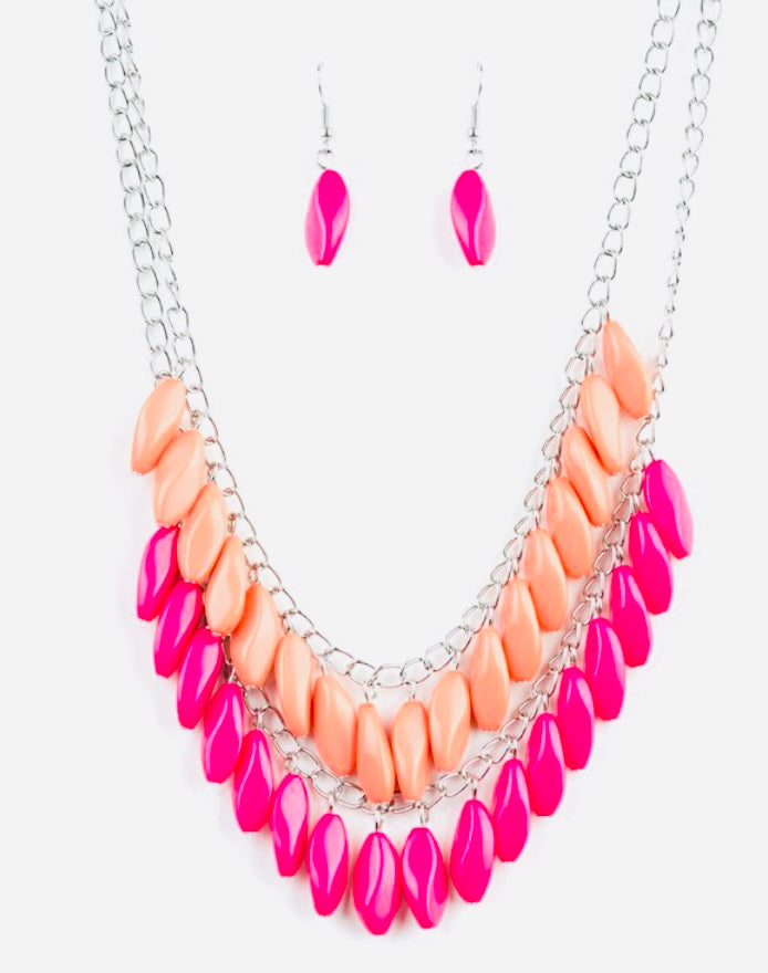 Pink Beaded Boarded