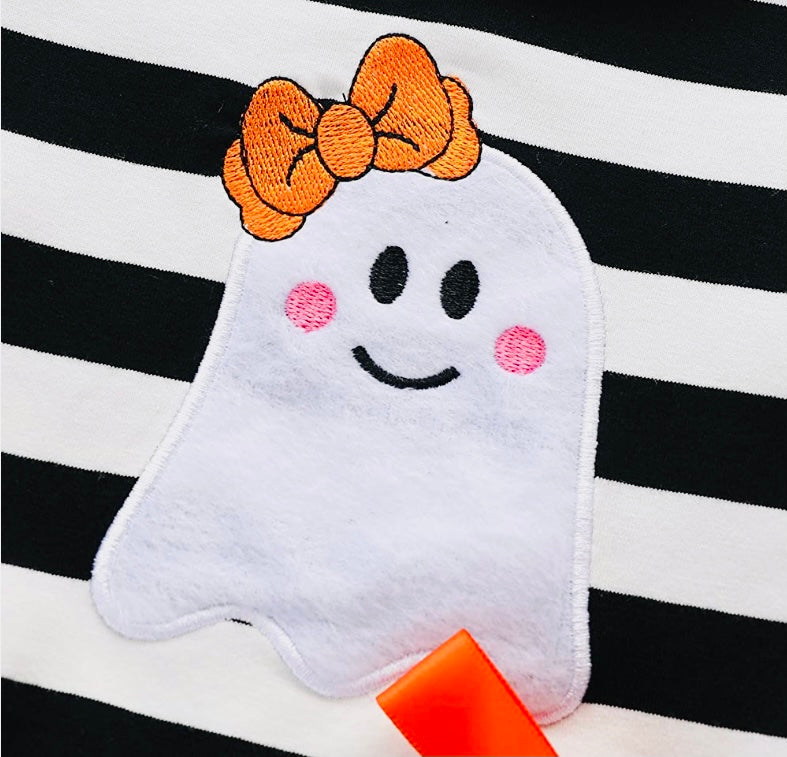 Ghost and Stripe Tutu Dress
