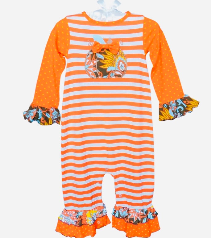 Pumpkin Appliqué Romper