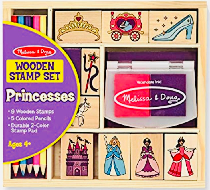 Princess Wooden Stamp Set