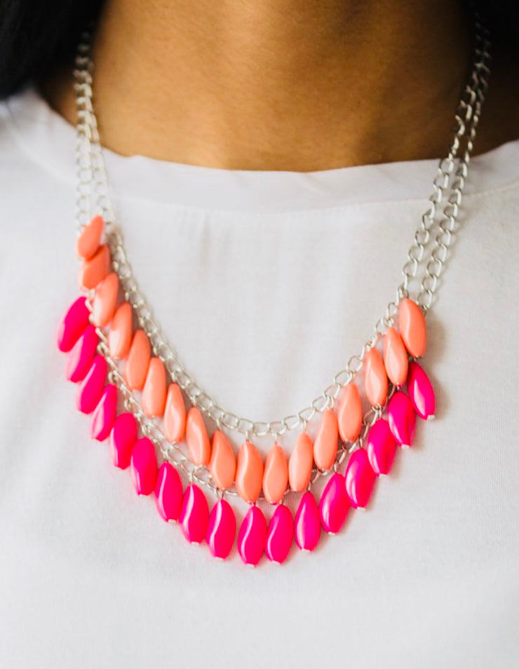 Pink Beaded Boarded