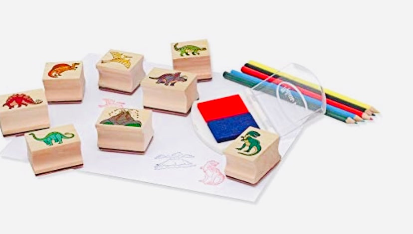 Dinosaurs Wooden Stamp Set