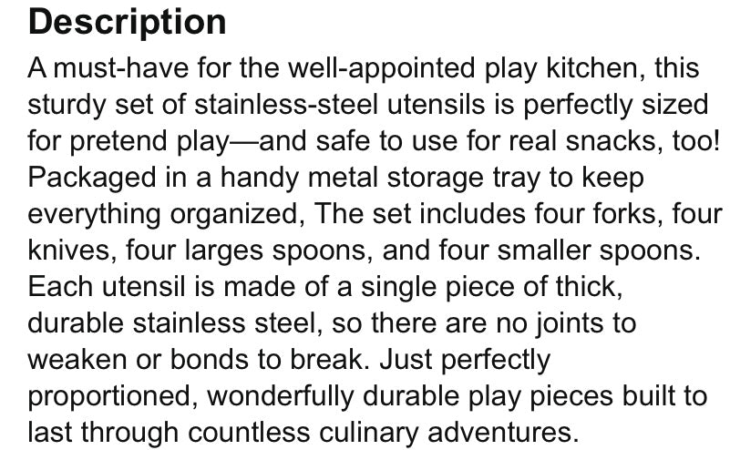Mealtime Utensils Set