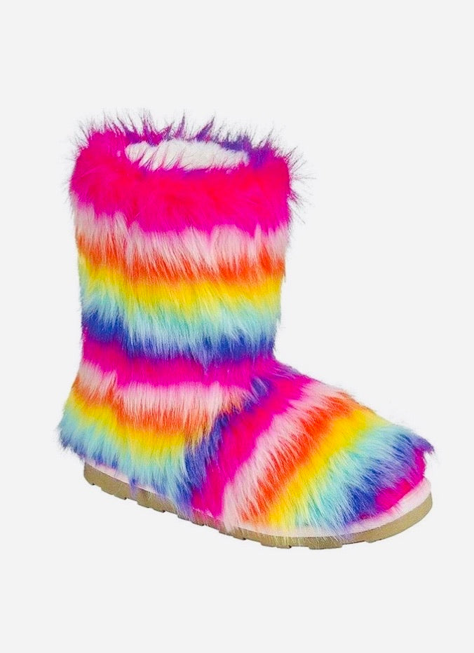 Bright Fur Boots