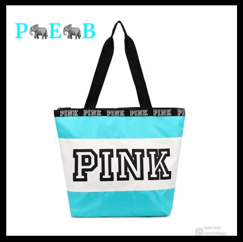 Ocean Blue Pink Tote