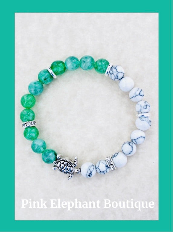 Silvertone Turtle Howlite
