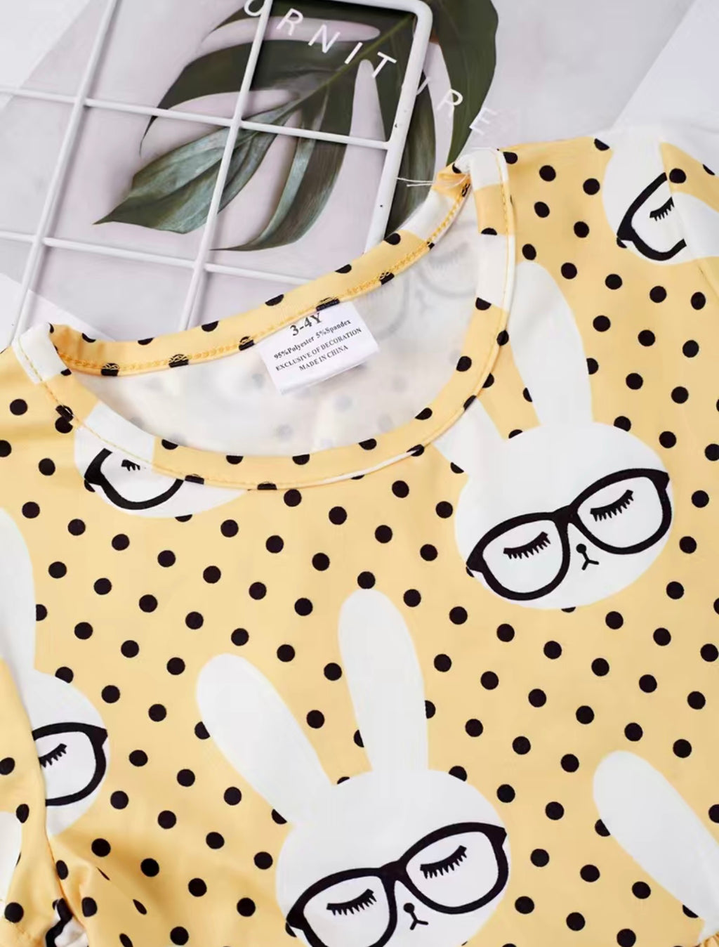 Silly Yellow Rabbit Dress