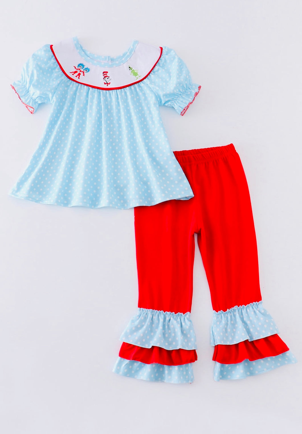 Dr. Seuss Blue Polka Dot