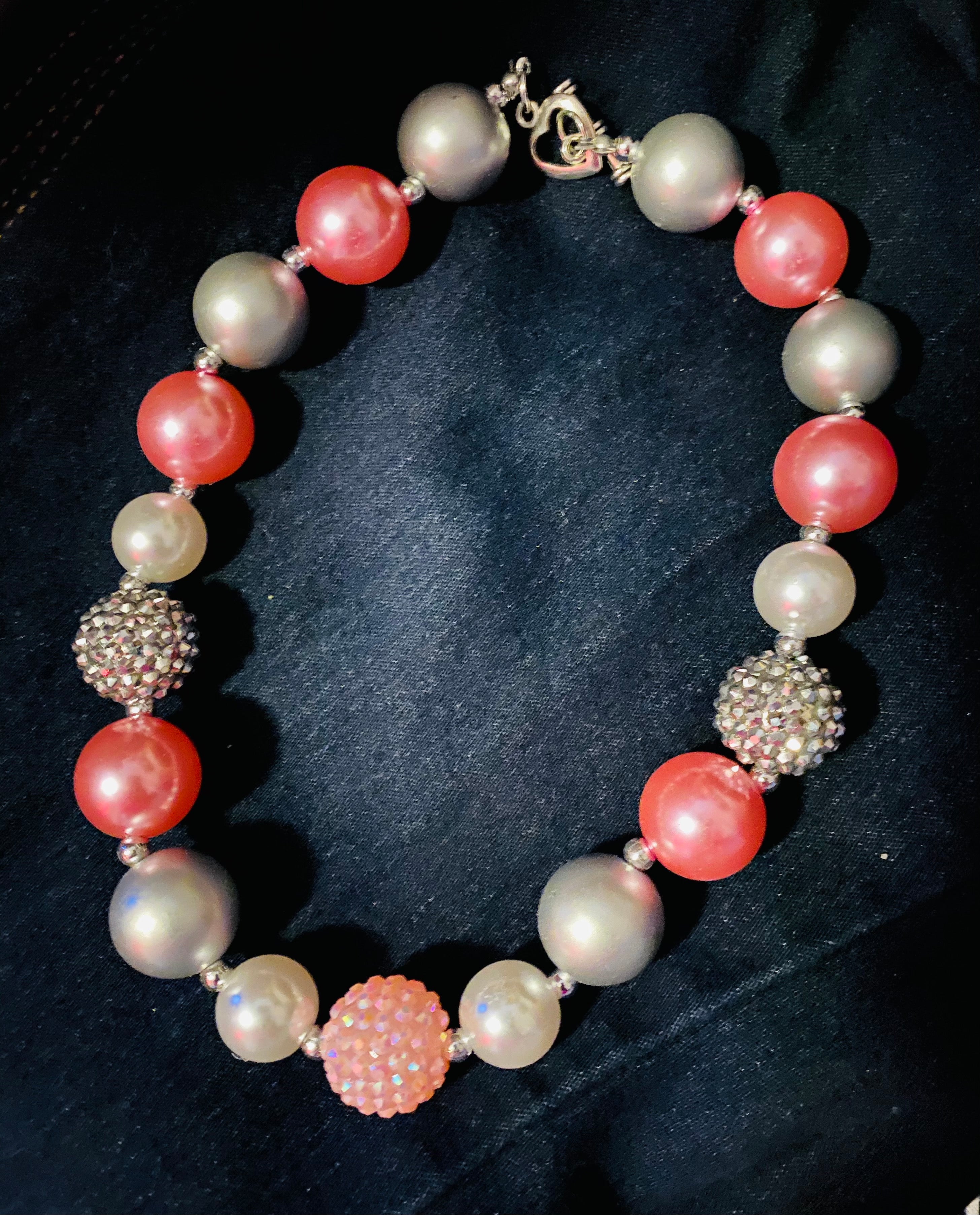 Pink and Silver Pendant