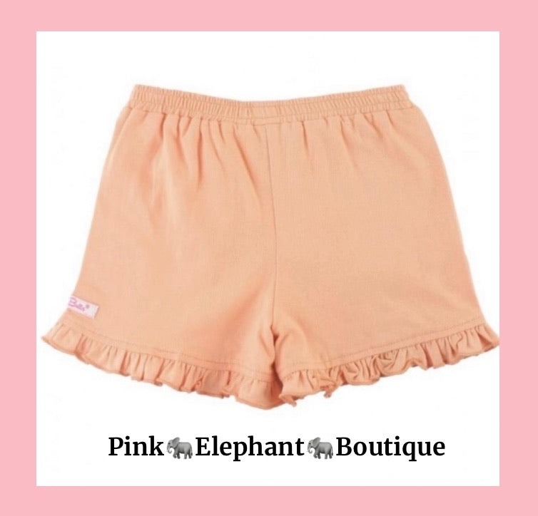 Peach Ruffle Shorts