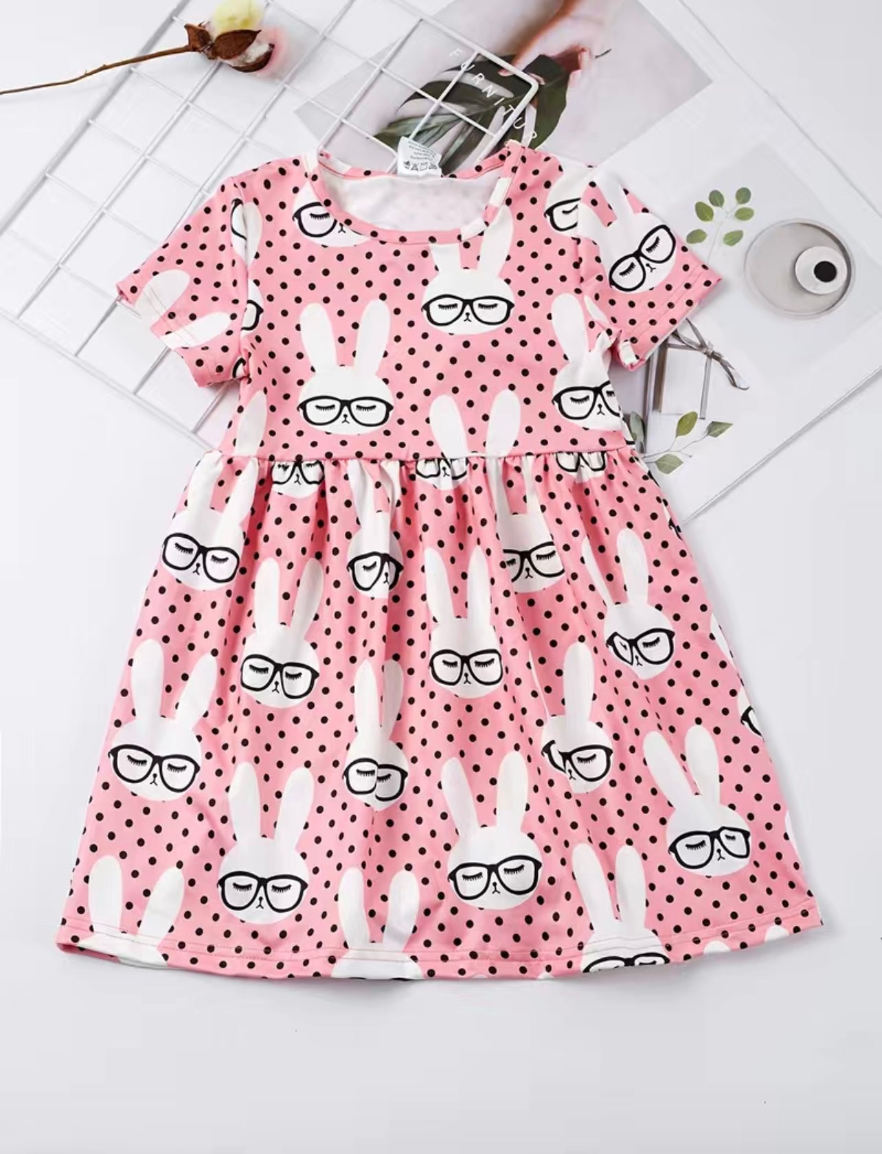 Silly Pink Rabbit Dress