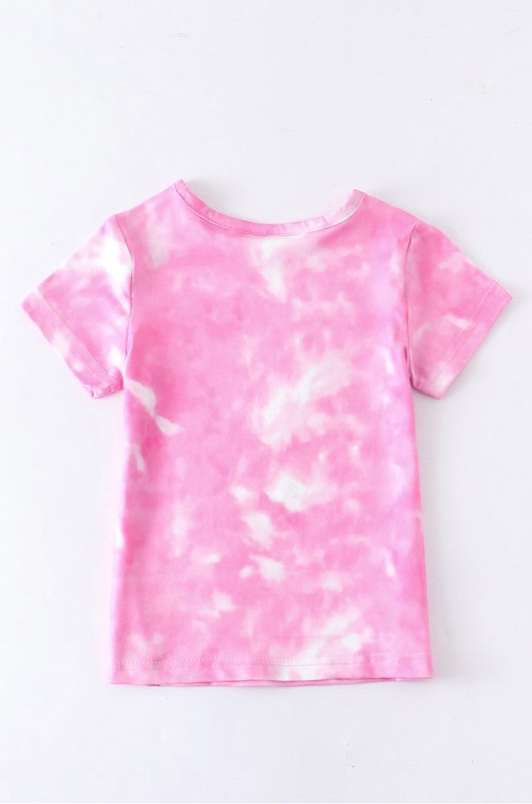 Pink Tie Dye Heart Shirt