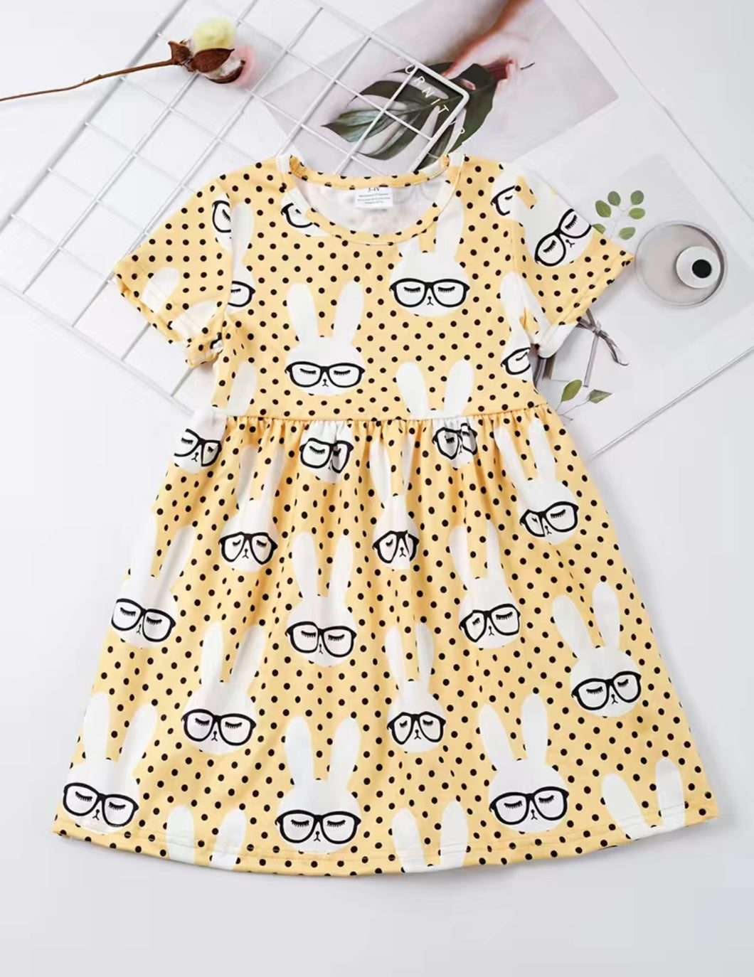 Silly Yellow Rabbit Dress