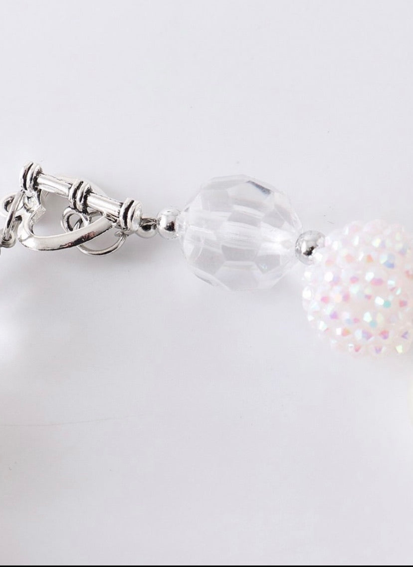 Clear & Pearls Bubble Necklace