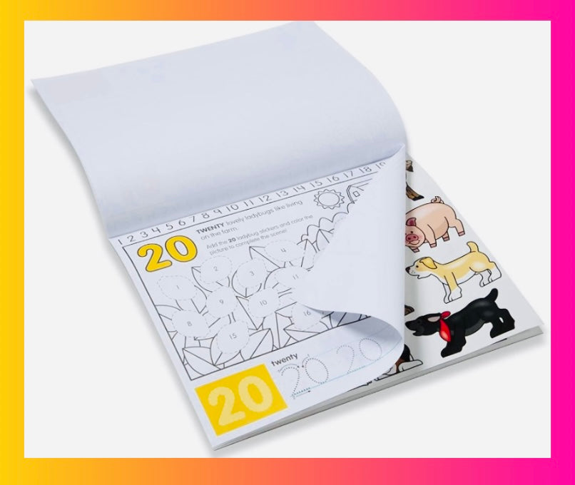 Numbers  & Stickers Activity Pad