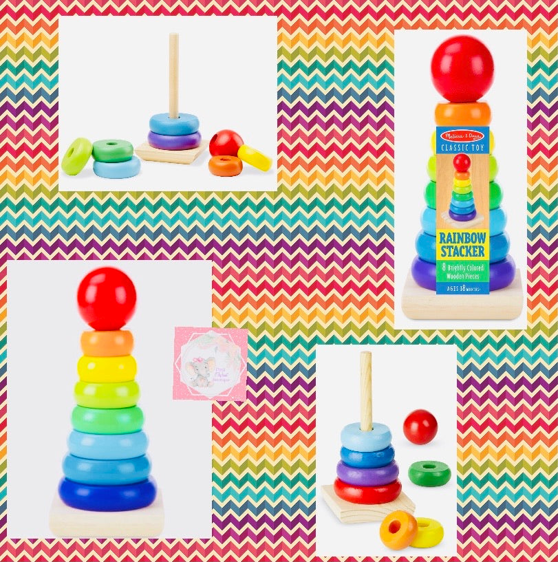 Rainbow Wooden Stacker