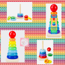 Load image into Gallery viewer, Rainbow Wooden Stacker
