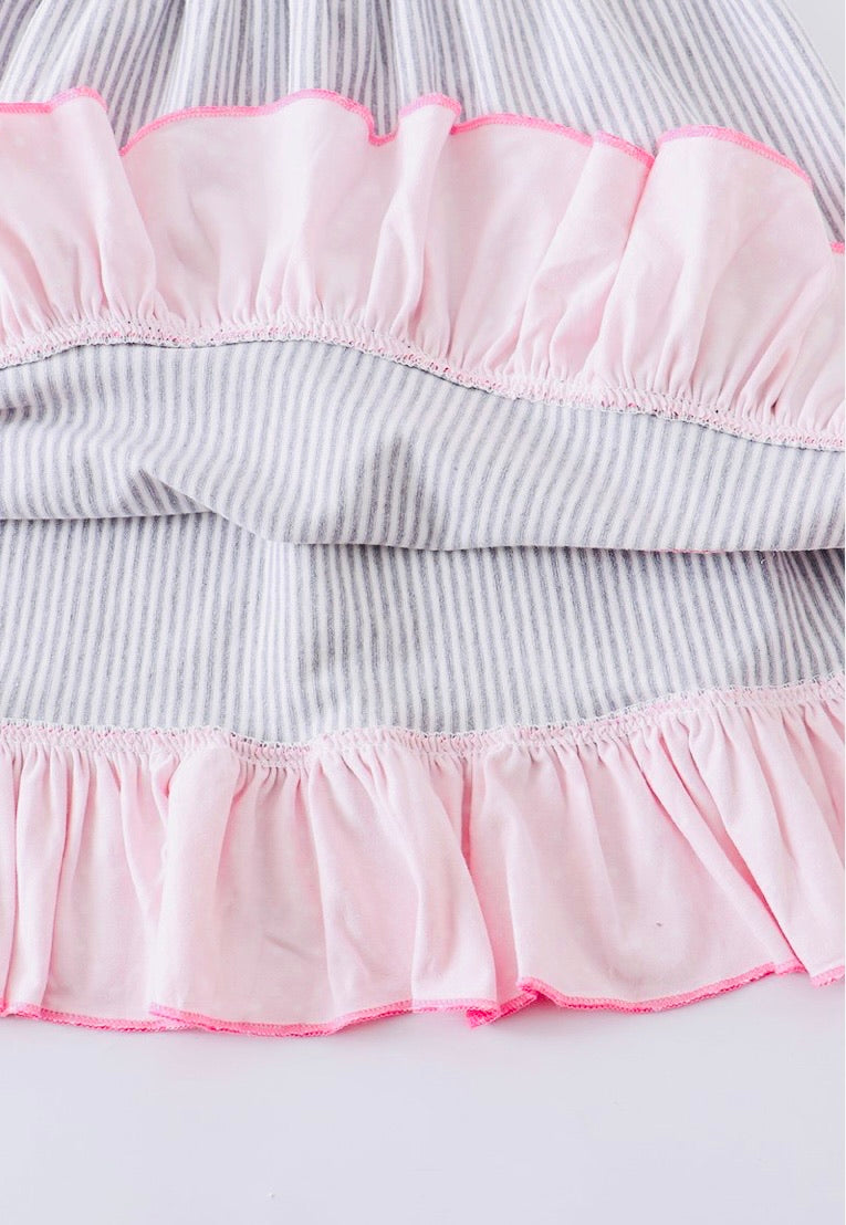 Pink & Navy Blue Whale Dress