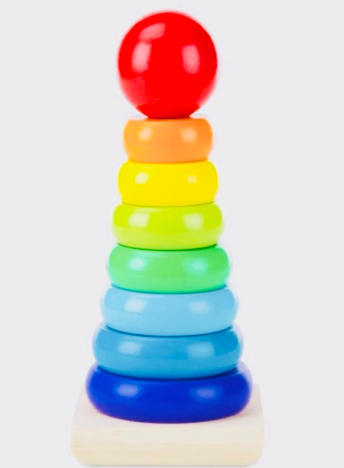 Rainbow Wooden Stacker