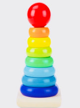 Load image into Gallery viewer, Rainbow Wooden Stacker
