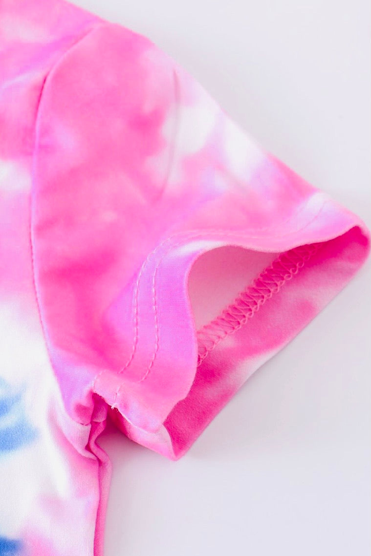 Pink Tie Dye Heart Shirt