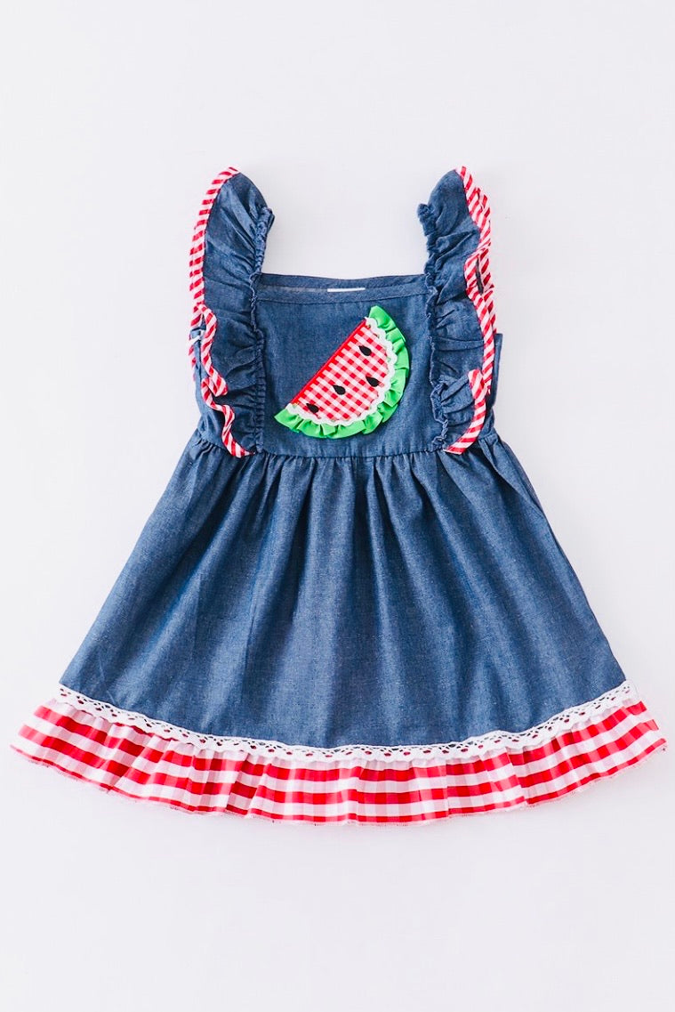 Watermelon Flutter Dress