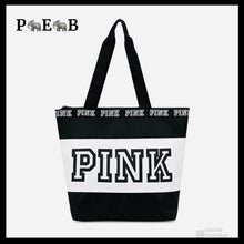 Load image into Gallery viewer, Black Pink Tote
