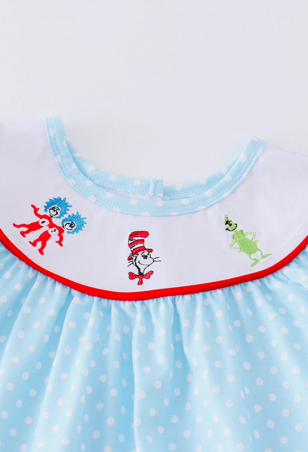 Dr. Seuss Blue Polka Dot