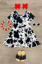 Load image into Gallery viewer, Moo Cow Twirl Dress
