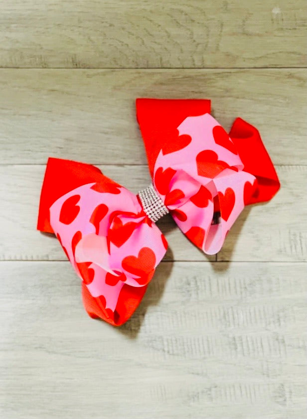 Heart Hair Bows