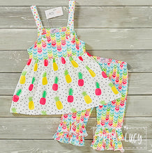 Load image into Gallery viewer, Fruity Fun 2 pc Capri Set
